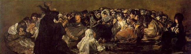Francisco de goya y Lucientes Witches Sabbath Sweden oil painting art